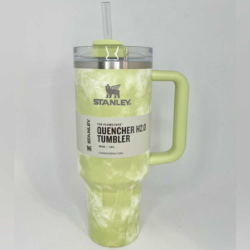 Stanley Citron Tie Dye 40oz Stainless Steel H2.0 FlowState Quencher Tumbler